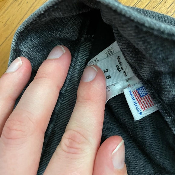 American Apparel High Waist Black Jean Short - Picture 3 of 5